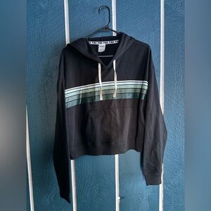 PINK Victoria's Secret Cropped Black Hoodie